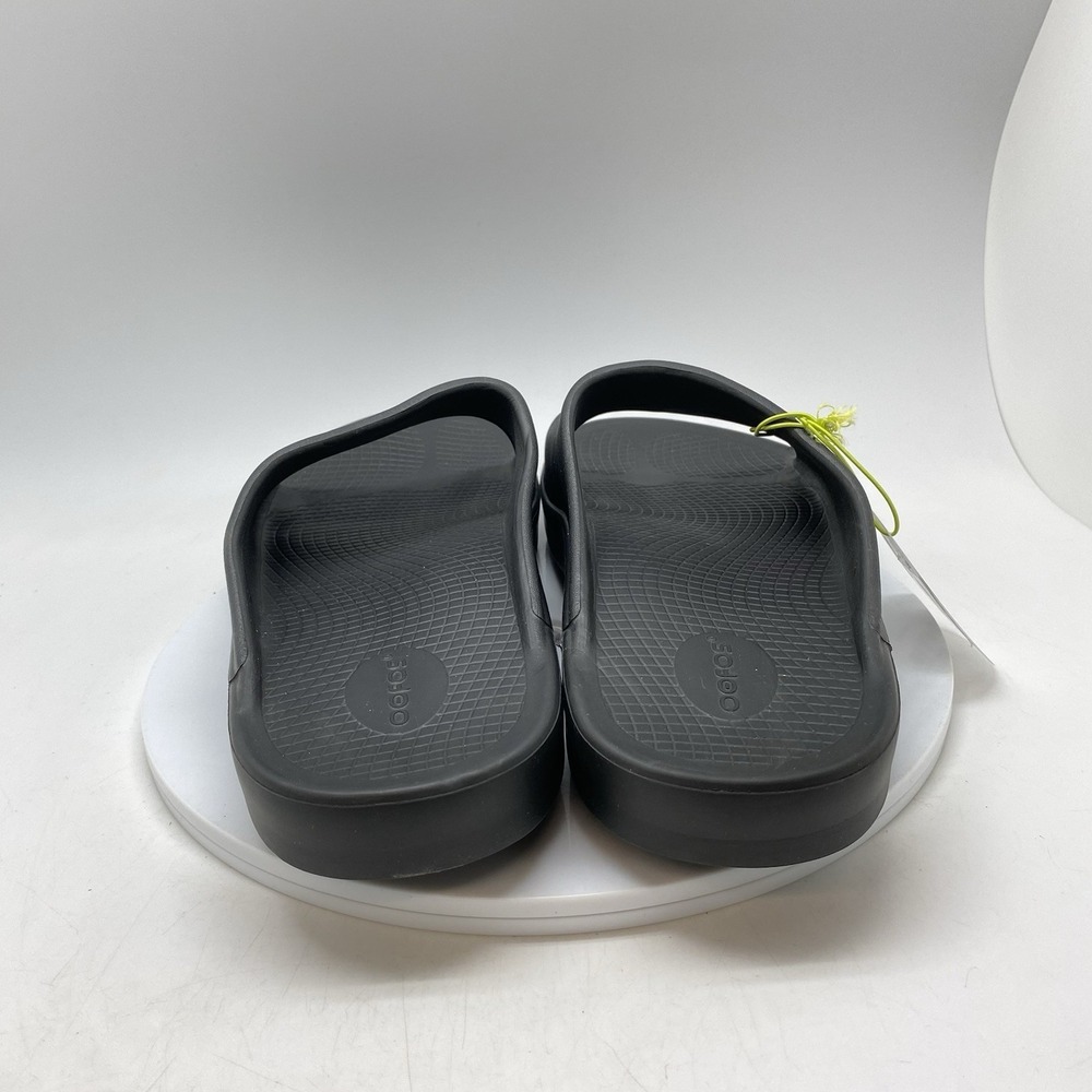 Oofos OOahh Sport Sandals Mens 14 Womens 16 Black Open Slip On Recovery Rubber - Picture 4 of 9